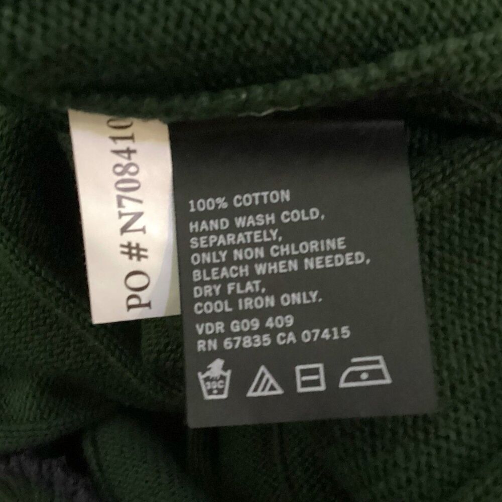 Nautica Men’s Cable Knit Green Pullover Sweater SizeXL - Picture 5 of 5